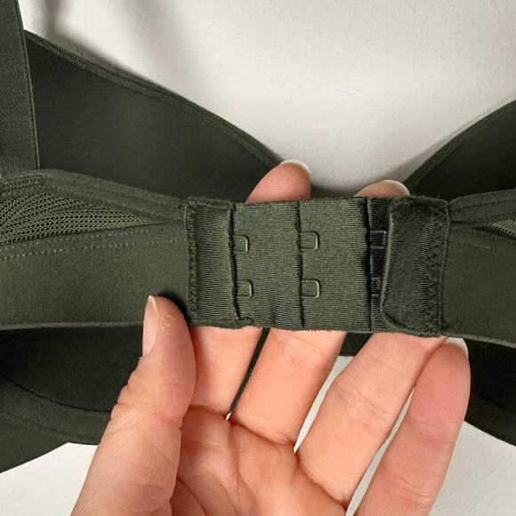 Lively Olive Green All Day No Wire Mesh Side Push Up Bra Size 34C - Picture 7 of 7